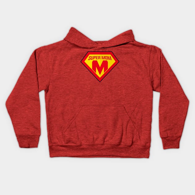 Superhero Super Mom Tee for Mother's Day or Mom's Birthday Kids Hoodie by g14u